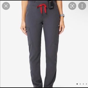 Figs charcoal xxs/p yola skinny high waisted scrub pant